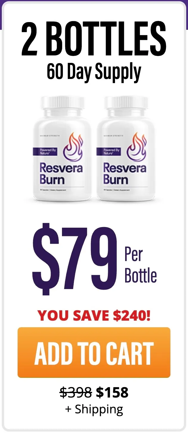 Resvera Burn 2 bottles